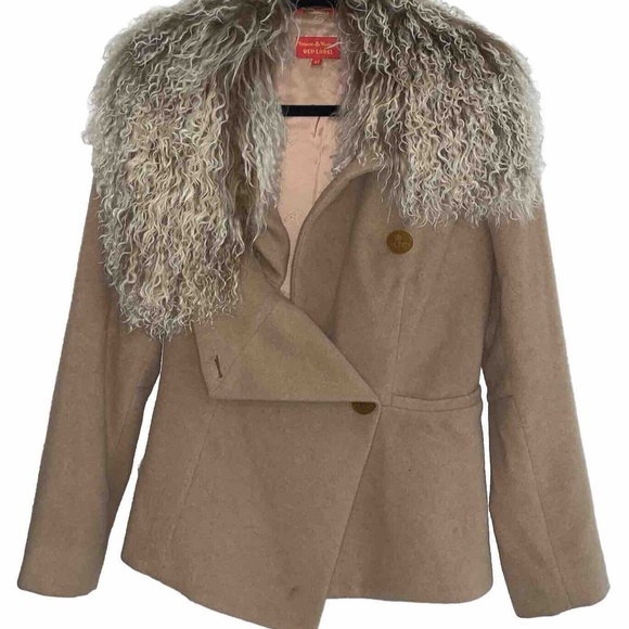 Vivienne Westwood Red Label Wool Camel Coat Rare Jacket 42 vintage 90's - Picture 3 of 10